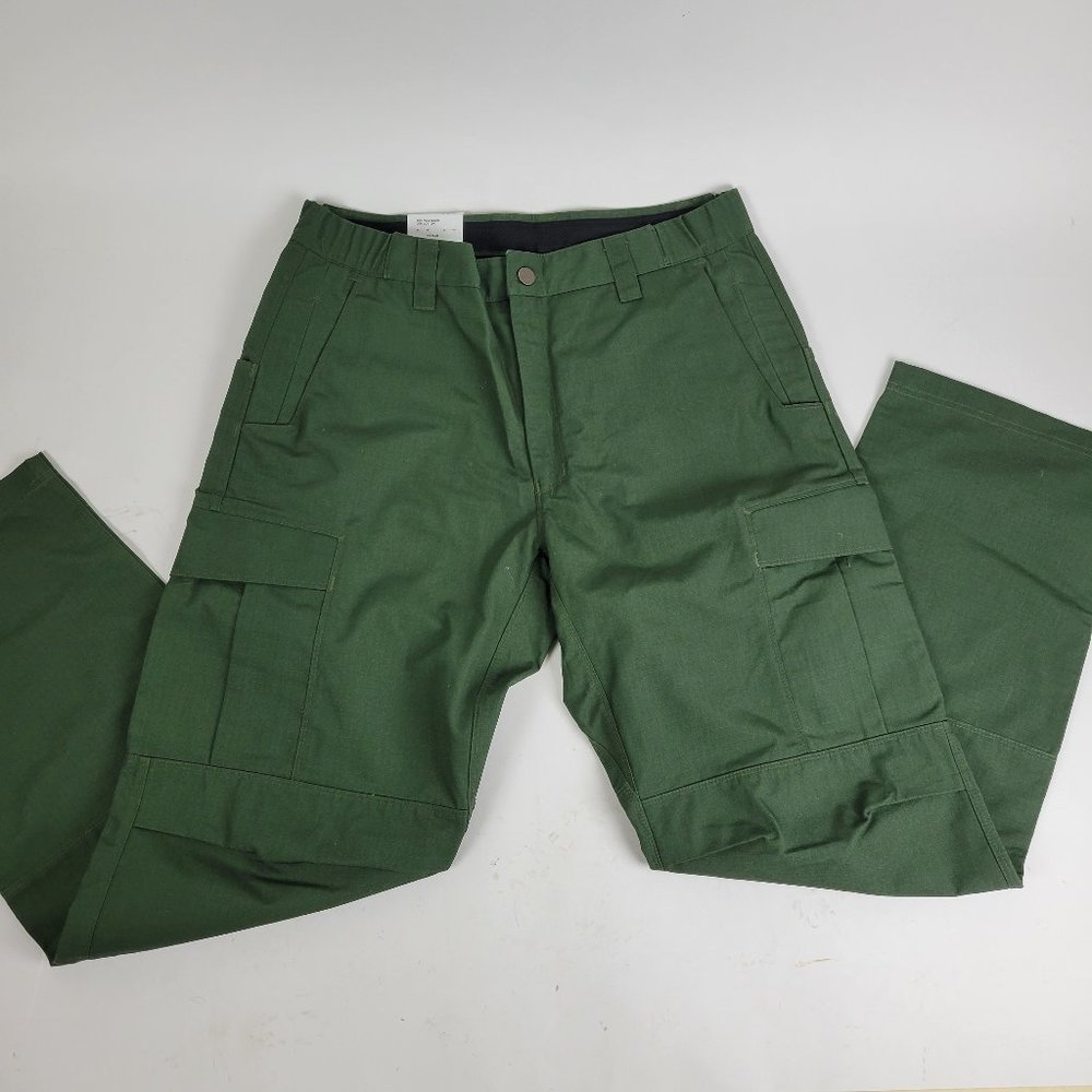 NEW Mens Vertx Green X1 VTXRDP Flat Front Ripstop Cargo Tactical Pants Sz 34x32